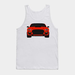 Shelby GT500 2020 Race-Red + Black roof Tank Top